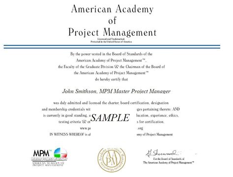 Certified Project Manager Accredited Institute Project Management Certifications ACAPM ...