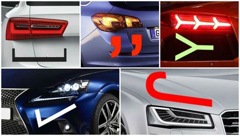 Car Headlight and Taillight Design Takes Inspiration From Punctuation Marks - autoevolution