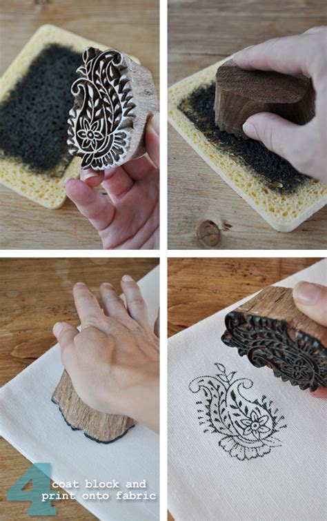 DIY Block Printing on Fabric | The Painted Hive