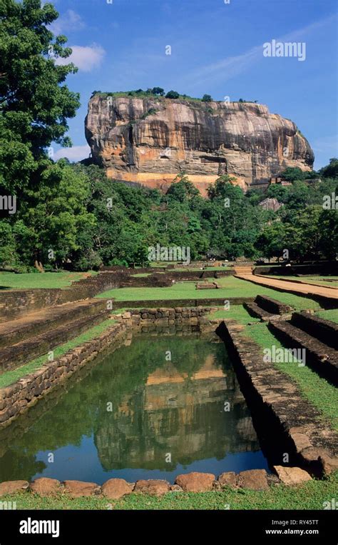 Water gardens and rock fortress of Sigiriya, Sri Lanka Stock Photo - Alamy