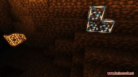 New Glowing Ores Resource Pack (1.21.1, 1.20.1) - Texture Pack - 9Minecraft.Net