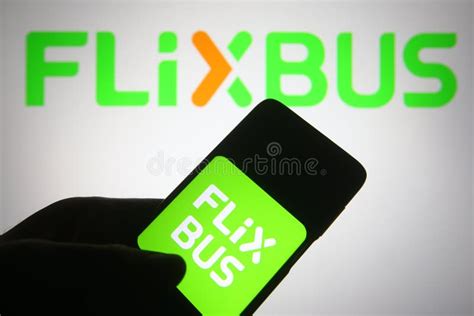 Logo of Flixbus on Bus Stop. Flixbus is a Brand Which Offers Intercity Bus Service All Over ...