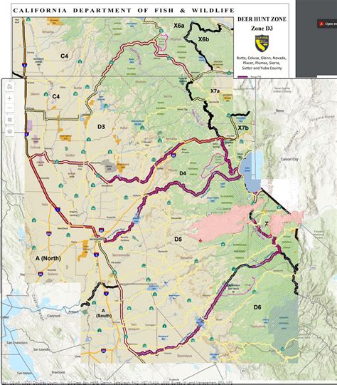 Zone D3-D5 w/ Cal Fire Map overlaid : r/CAHunting