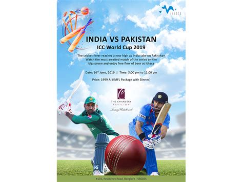 Creative for India vs Pakistan match by Manjunatha Rai on Dribbble