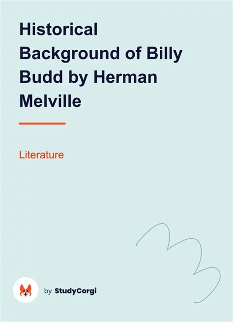 Historical Background of "Billy Budd" by Herman Melville | Free Essay Example