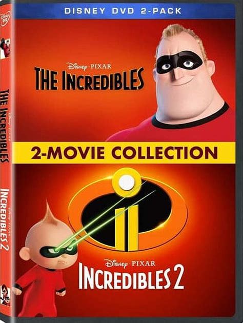 The Incredibles / Incredibles 2: 2-Movie Collection (DVD) Disney, Action, Adventure, Animated ...