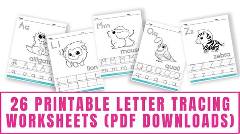 Alphabet Letters To Trace Worksheets