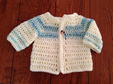 Craft Brag: Crochet Baby Boy Sweater Pattern - Free