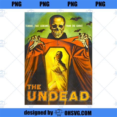 Creepy Skeleton Retro Halloween Monster Poster Horror Movie PNG, Movie ...