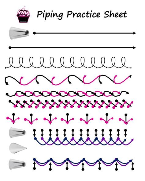 Template Free Printable Icing Practice Sheets