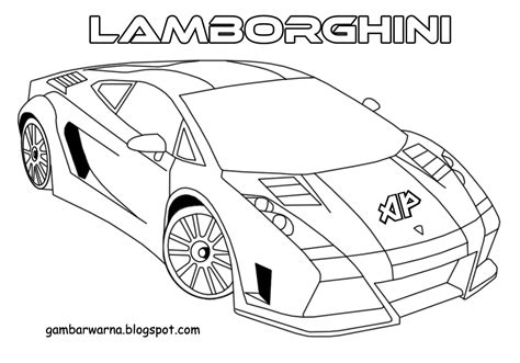 Gambar Mewarnai Mobil Sport Lamborghini Belajar Gambar Download Mewah di Rebanas - Rebanas