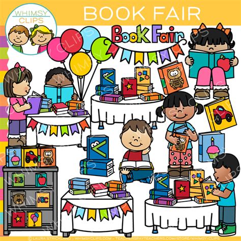 School Book Fair Clip Art , Images & Illustrations | Whimsy Clips