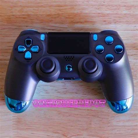 Custom Steel Blue PS4 Controller | Ps4 controller custom, Ps4 controller, Control