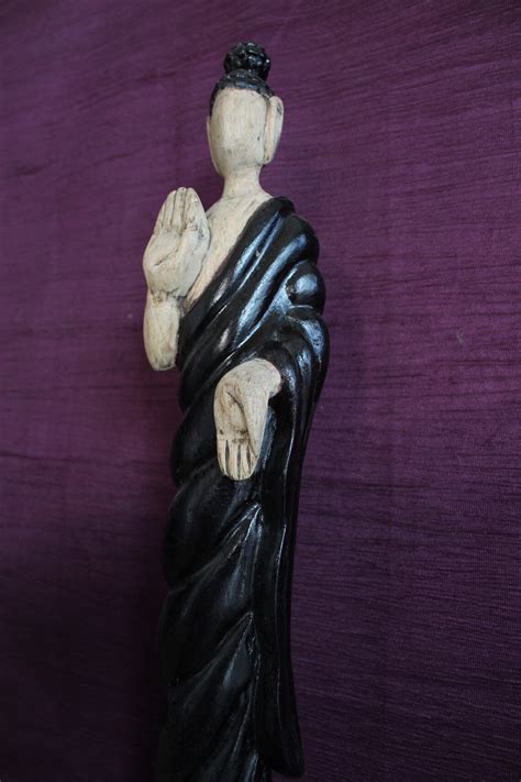 Antique Wooden Statue of Buddha Statue Big Size Collectible - Etsy