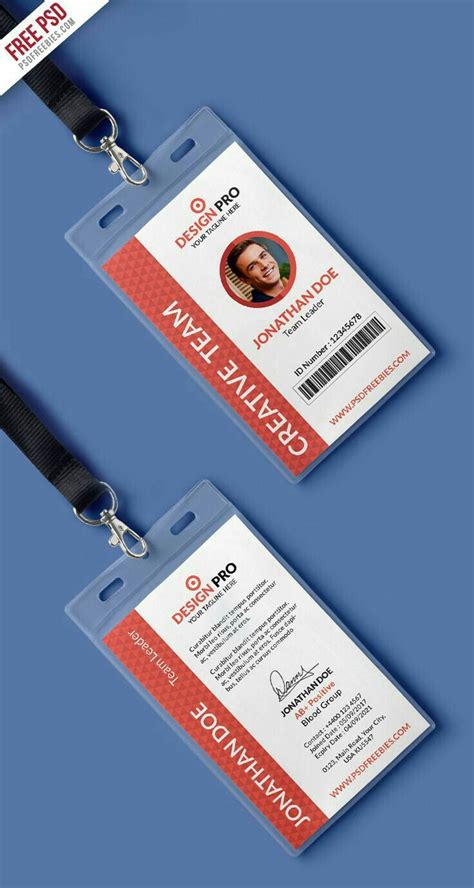 Pin by José Adolfo on Diseño Gráfico | Identity card design, Employee ...