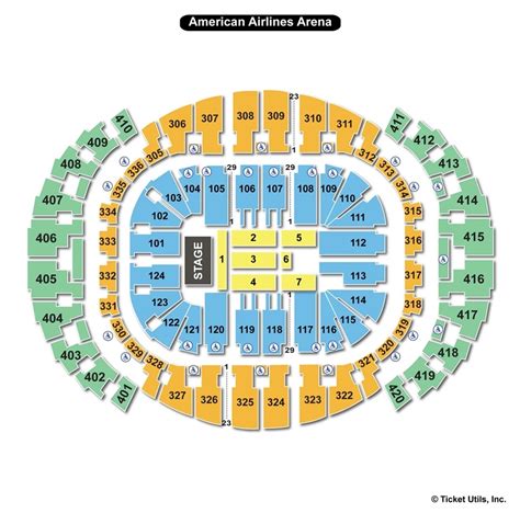 American Airlines Arena Miami Seating Chart With Rows – Two Birds Home