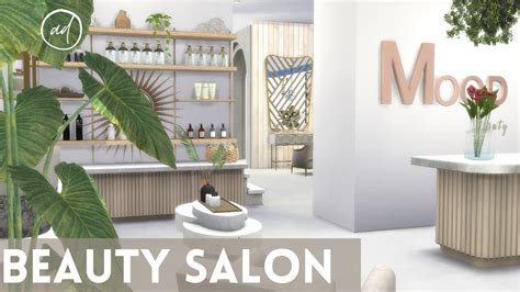 HAIR & BEAUTY SALON || Sims 4 || CC SPEED BUILD - YouTube | Beauty ...