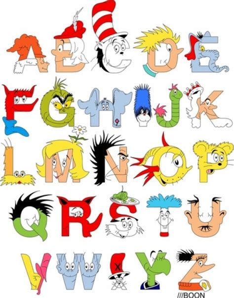 Dr. Seuss Alphabet Poster - FaveThing.com