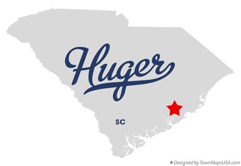 Map of Huger, SC, South Carolina