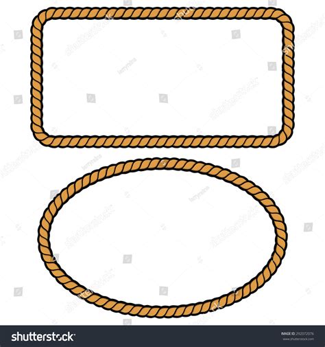 Rope Border Illustrations Stock Vector (Royalty Free) 292072076 ...