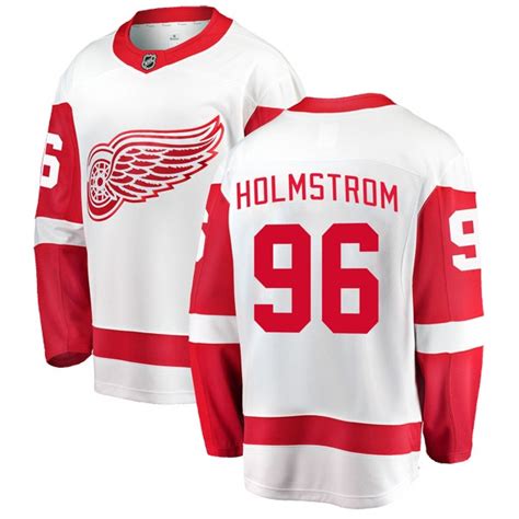 Men's Tomas Holmstrom Detroit Red Wings Fanatics Branded Away Jersey ...