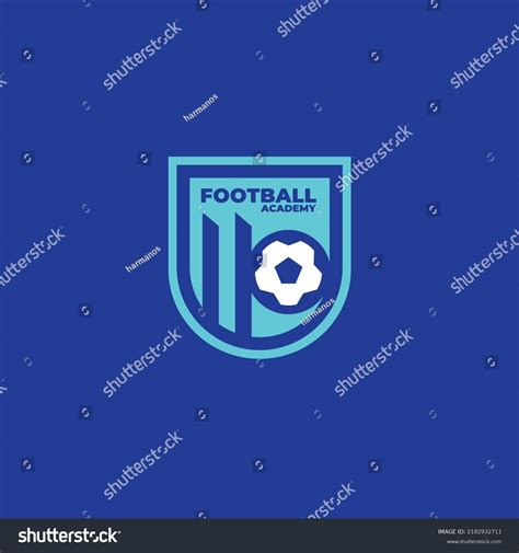 Football Academy Blue Logo Template Stock Vector (Royalty Free ...