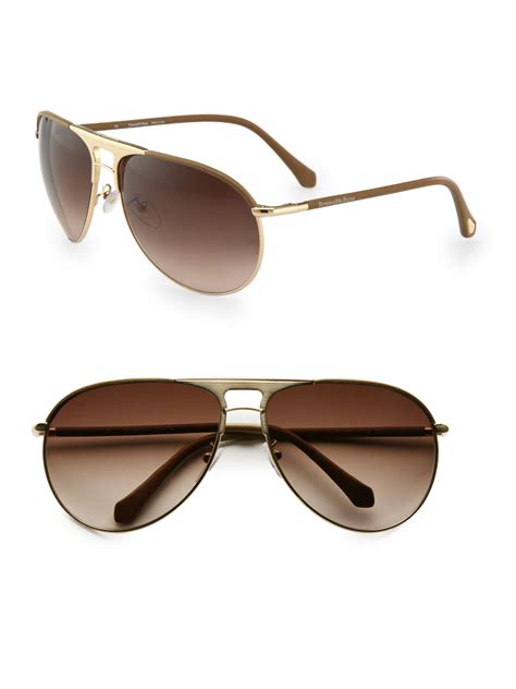 Ermenegildo zegna Aviator Sunglasses in Brown for Men | Lyst