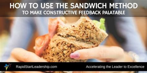 How to use the Sandwich Method to Improve Your Team