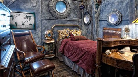 12 Simple Ways to Add Steampunk Style to Your Bedroom | Steampunk home ...
