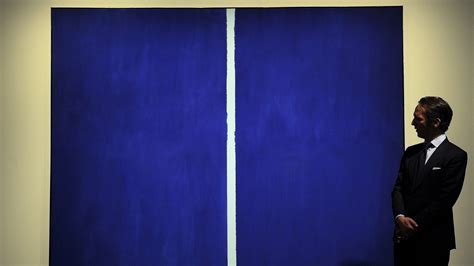 "Onement VI", a painting by Barnett Newman. Sold for $43.8 million : r/pics