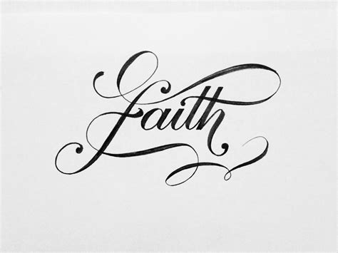 Faith | Faith tattoo designs, Tattoo fonts cursive, Tattoo fonts