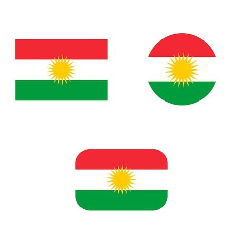 Premium Vector | Kurdistan Flag Some Variations