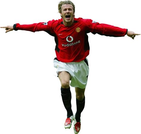 David Beckham Manchester United football render - FootyRenders