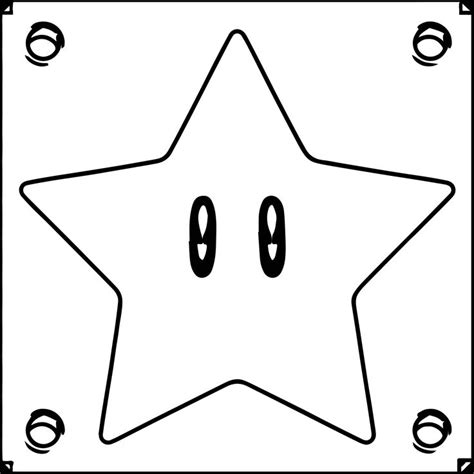 Super Mario Star Printable