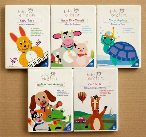 Baby Einstein DVD Lot, Baby Bach, Baby MacDonald, Neptune, Neighborhood Animals | eBay