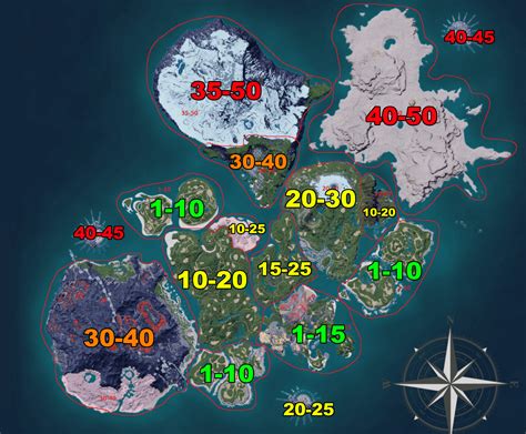 World map area level zones | Palworld Game