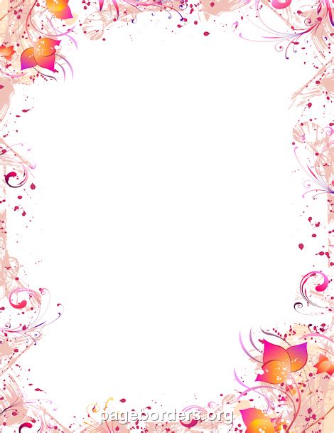 Printable swirl border. Free GIF, JPG, PDF, and PNG downloads at http://pageborders.org/download ...