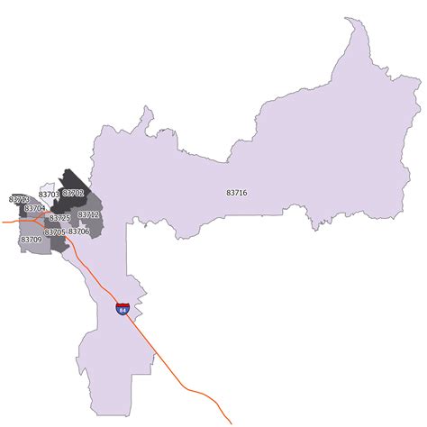 Boise Zip Code Map - GIS Geography