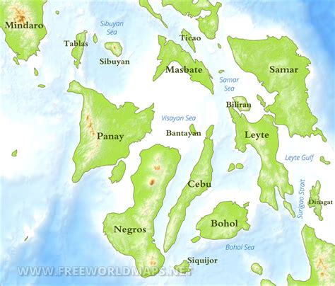 Visayas Maps, Philippines