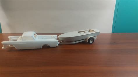 Custom 55 Chevy El camino and Boat - WIP: Model Cars - Model Cars Magazine Forum