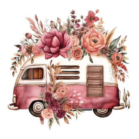 Premium AI Image | beautiful pink truck clipart illustration