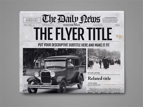 Photoshop Newspaper Template Graphic by Newspaper Templates · Creative ...