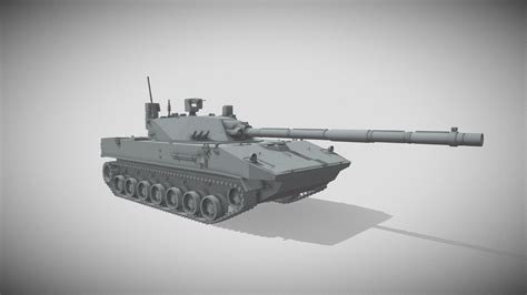 Sprut-SDM 1 Tank (no material) - Download Free 3D model by Fattan ...