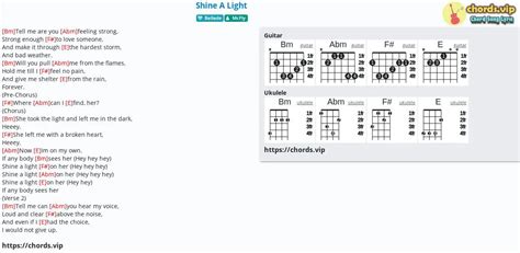 Chord: Shine A Light - McFly - tab, song lyric, sheet, guitar, ukulele ...