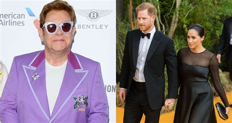 Elton John defends Prince Harry and Meghan Markle from 'malicious ...