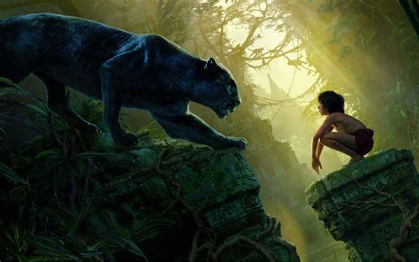 Mowgli Bagheera Black Panther The Jungle Book Wallpapers | HD ...