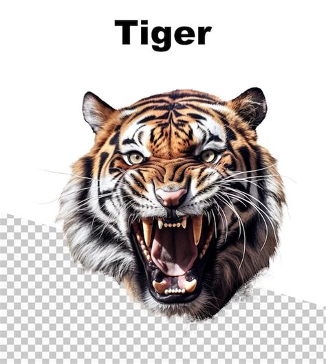 Premium AI Image | A poster with an aggressive tiger and the word tiger ...