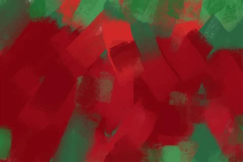 Acrylic paint brush strokes in red and green, abstract 14339154 Vector ...
