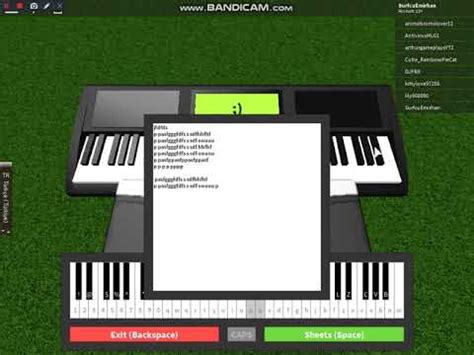 Virtual/Roblox piano OMFG - Hello - YouTube