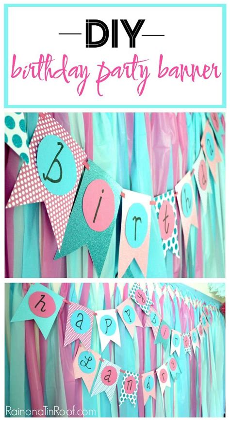 DIY Birthday Banner: An easy DIY Banner for any occasion! | Diy birthday banner, Diy birthday ...